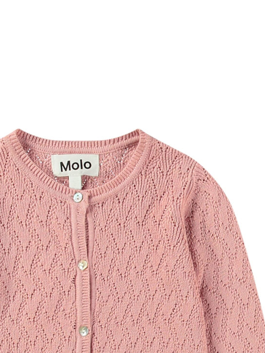 Molo: オーガニックコットンニットカーディガン - kids-girls_1 | Luisa Via Roma