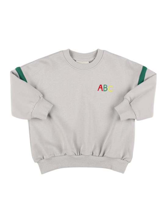 Mini Rodini: ABC オーガニックコットンスウェットシャツ - kids-girls_0 | Luisa Via Roma