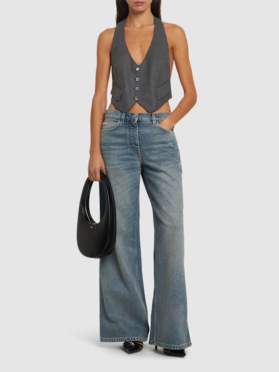 Courrèges: Hammer denim baggy jeans - women_1 | Luisa Via Roma