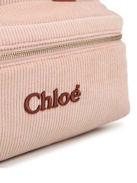 Chloé: コーデュロイバックパック - kids-girls_1 | Luisa Via Roma