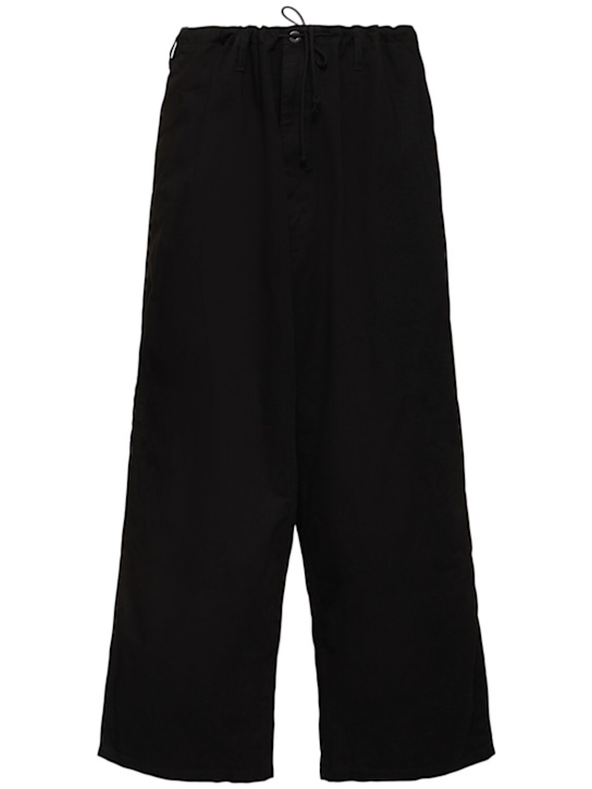 Yohji Yamamoto: G-3 cotton wide pants - men_0 | Luisa Via Roma