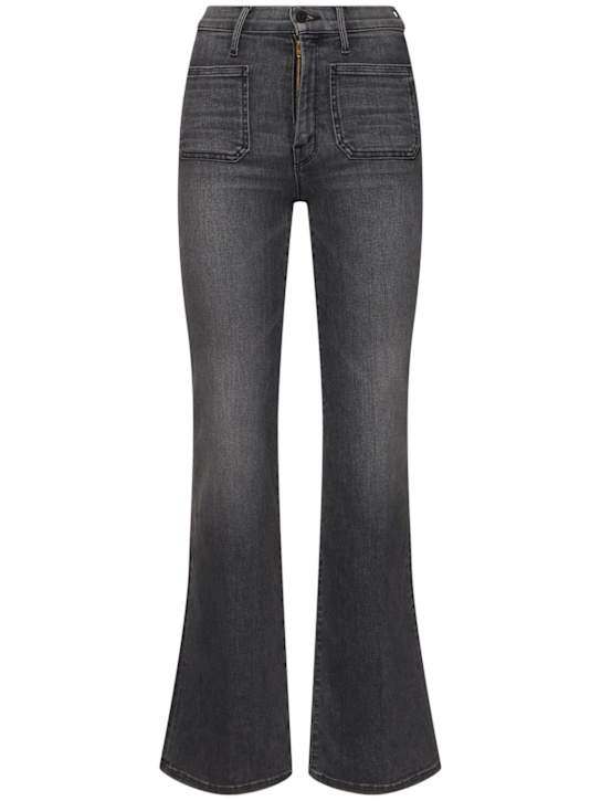 Mother: The Patch Pocket Twister Sneak jeans - Grey - women_0 | Luisa Via Roma