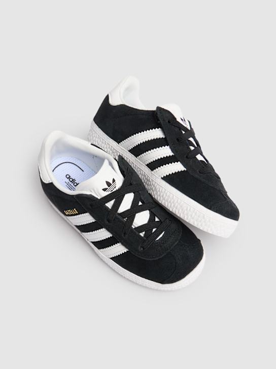 adidas Originals: Sneakers Gazelle con cordones - Negro - kids-boys_1 | Luisa Via Roma