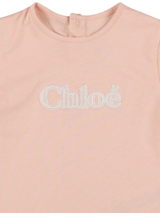 Chloé: コットンジャージーTシャツ - kids-girls_1 | Luisa Via Roma