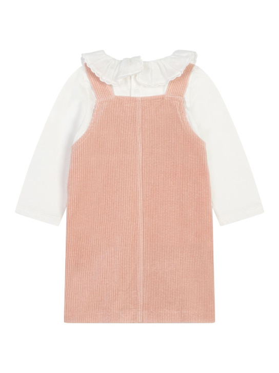 Chloé: コットンシャツ＆コーデュロイワンピース - kids-girls_1 | Luisa Via Roma