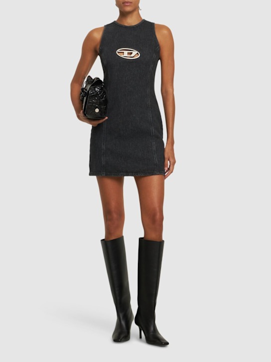 Diesel: De-Ferriz logo mini dress - women_1 | Luisa Via Roma