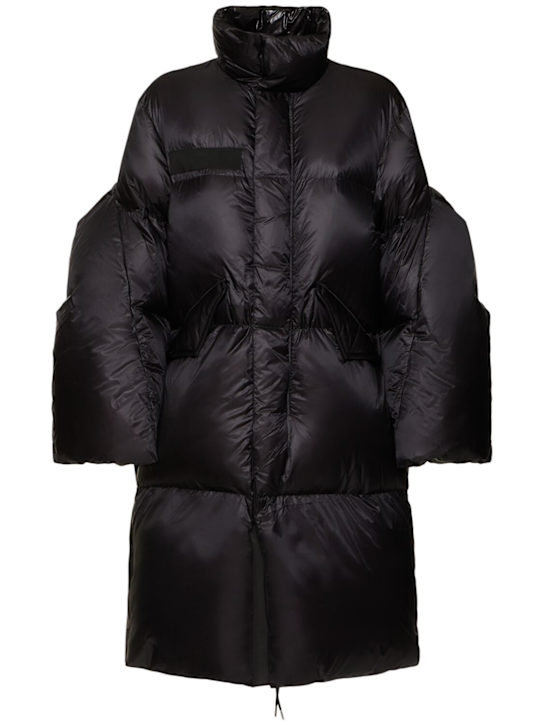 Sacai: Padded long jacket - women_0 | Luisa Via Roma