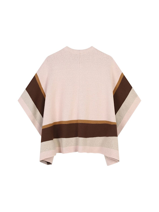 Chloé: コットン＆ウールニットケープ - kids-girls_1 | Luisa Via Roma