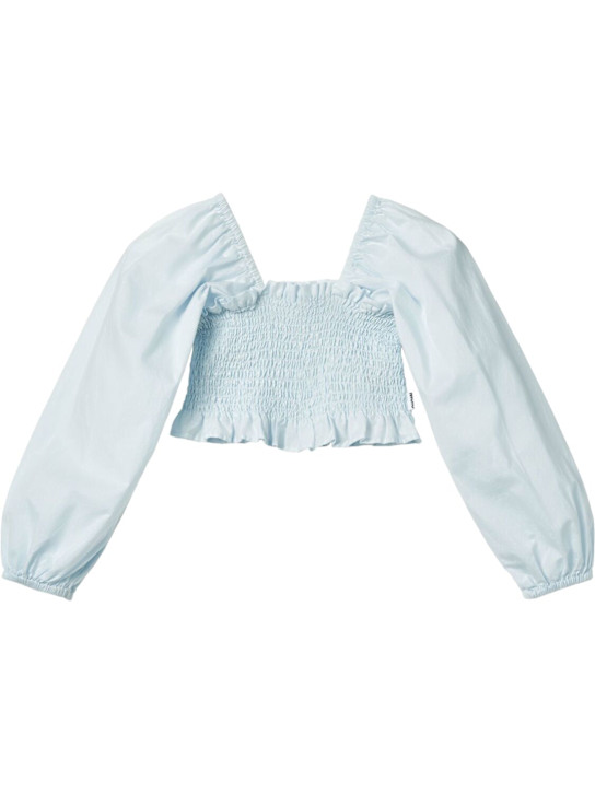 Molo: スモック加工コットンポプリントップ - kids-girls_0 | Luisa Via Roma
