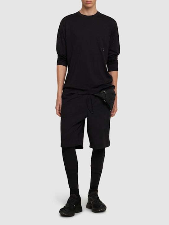 Y-3: Run stretch tech leggings - men_1 | Luisa Via Roma