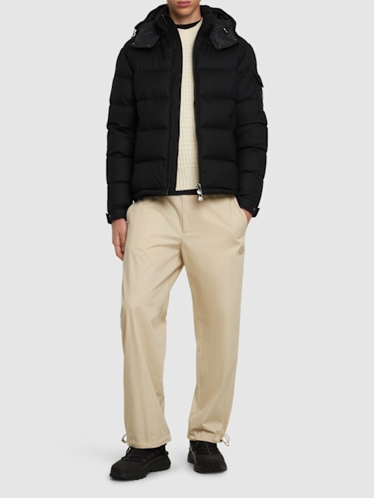 Moncler: Daunenjacke aus Wolle „Montgenevre“ - men_1 | Luisa Via Roma