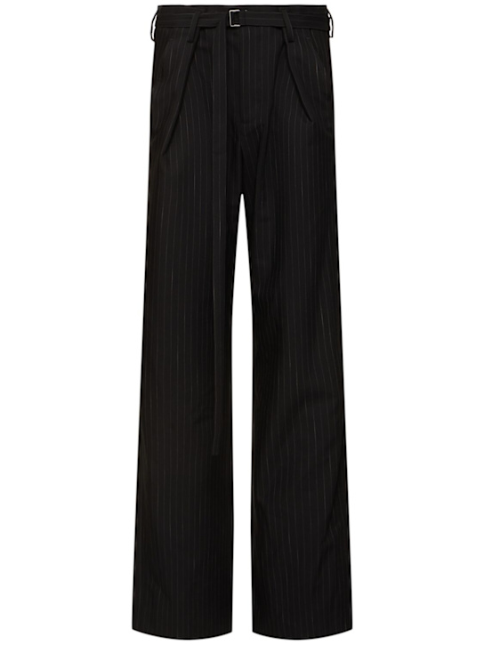Ann Demeulemeester: Linna tailored pinstripe wide leg pants - women_0 | Luisa Via Roma