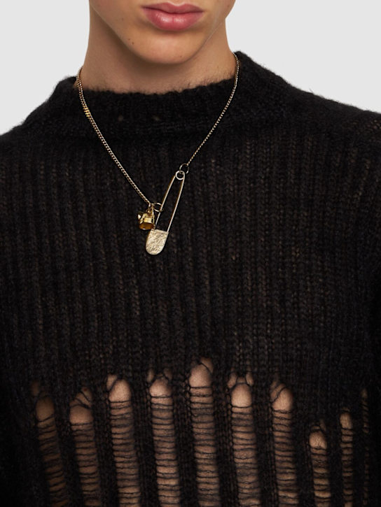 Charles Jeffrey LOVERBOY: Ears beanie charm necklace - men_1 | Luisa Via Roma