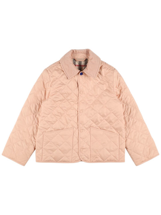 Burberry: Piumino in nylon trapuntato - kids-girls_0 | Luisa Via Roma