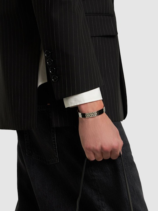 Valentino Garavani: Toile Iconographe cuff bracelet - men_1 | Luisa Via Roma