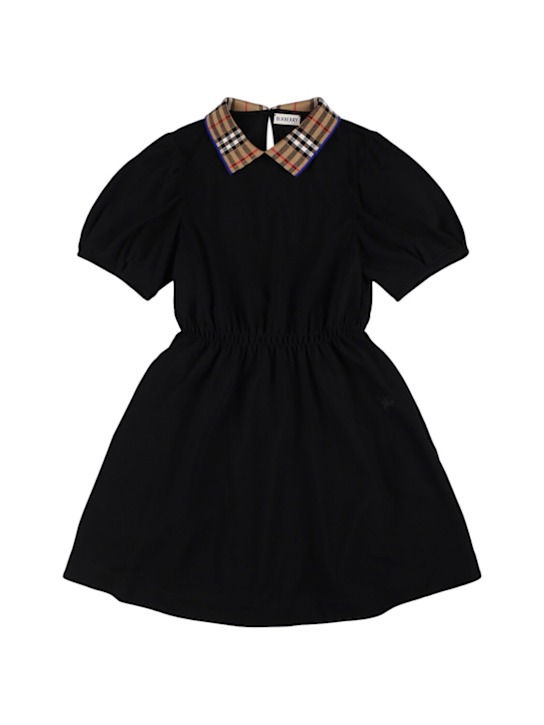 Burberry: Vestito in cotone piqué - kids-girls_0 | Luisa Via Roma