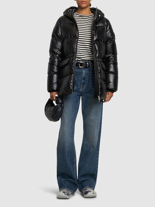 Moose Knuckles: Whitney 3q nylon down jacket - women_1 | Luisa Via Roma