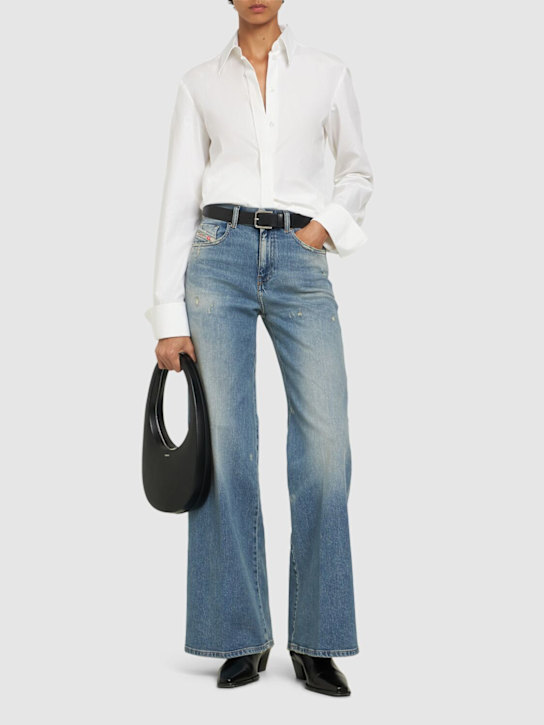 Diesel: 1978 D-Akemi high rise wide jeans - women_1 | Luisa Via Roma