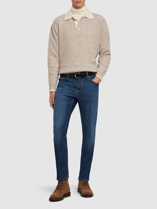 PT Torino: Cotton denim regular jeans - men_1 | Luisa Via Roma