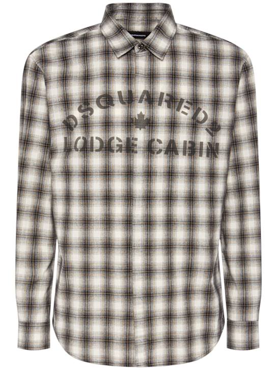 Dsquared2: Dsquared2 printed cotton shirt - men_0 | Luisa Via Roma