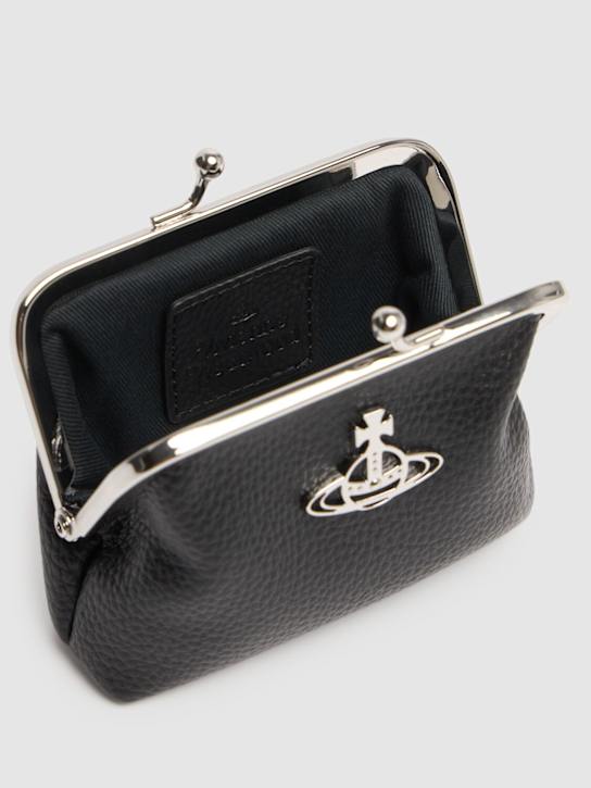 Vivienne Westwood: Mini grained leather coin purse - women_1 | Luisa Via Roma