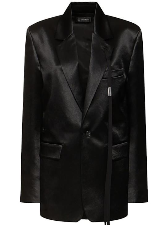 Ann Demeulemeester: Elin tailored asymmetric closure blazer - women_0 | Luisa Via Roma