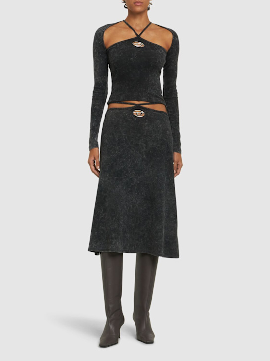 Diesel: O-Rossi midi skirt - women_1 | Luisa Via Roma