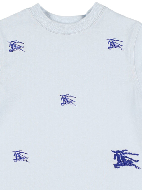 Burberry: T-shirt in jersey di cotone con logo - kids-girls_1 | Luisa Via Roma