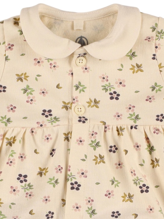 Petit Bateau: Vestito e leggings in cotone con stampa - kids-girls_1 | Luisa Via Roma