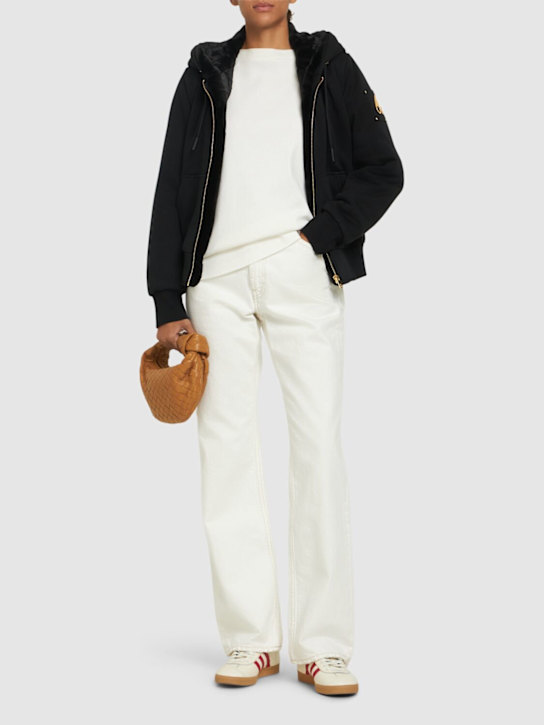 Moose Knuckles: Madison Bunny zipped hoodie - women_1 | Luisa Via Roma