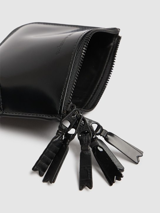 Comme des Garçons Wallet: Zipper medley leather wallet - men_1 | Luisa Via Roma