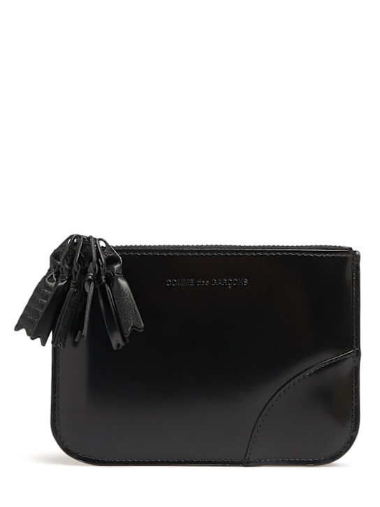 Comme des Garçons Wallet: Zipper medley leather wallet - men_0 | Luisa Via Roma