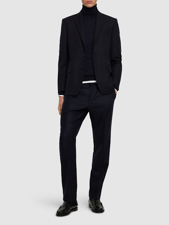 PT Torino: Single breast wool drill blazer - men_1 | Luisa Via Roma