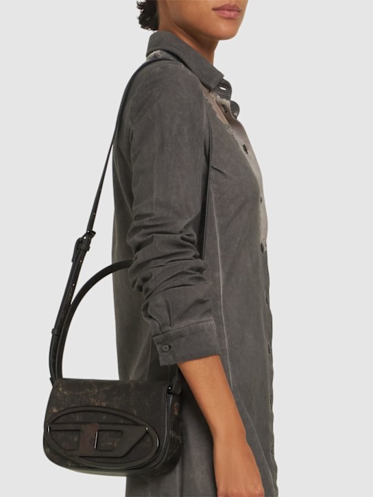 Diesel: 1DR Treated leather shoulder bag - women_1 | Luisa Via Roma
