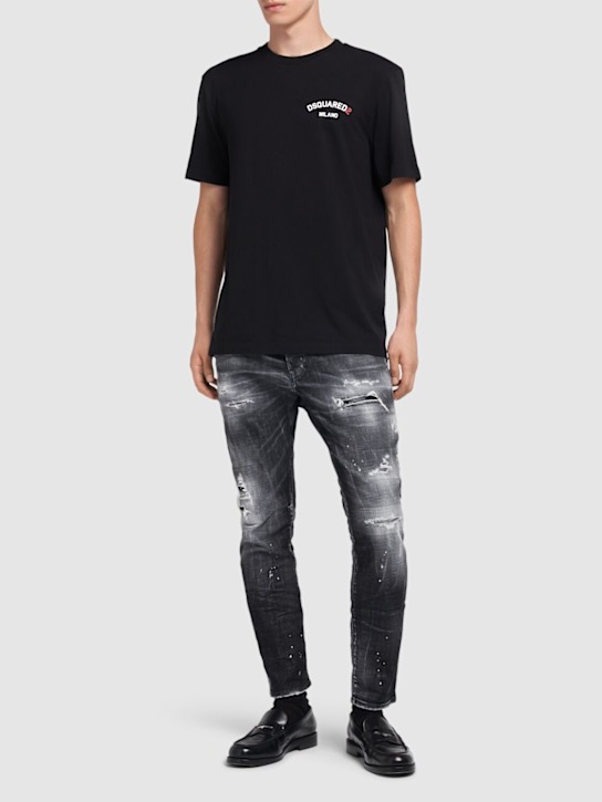 Dsquared2: Regular fit cotton t-shirt - men_1 | Luisa Via Roma