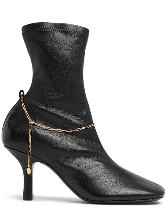 Burberry: Botines de piel 75mm - women_0 | Luisa Via Roma