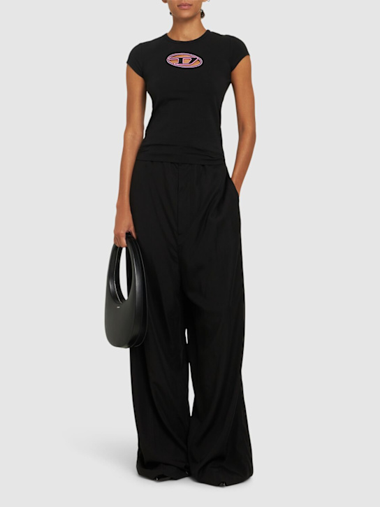 Diesel: T-Angie logo t-shirt - women_1 | Luisa Via Roma