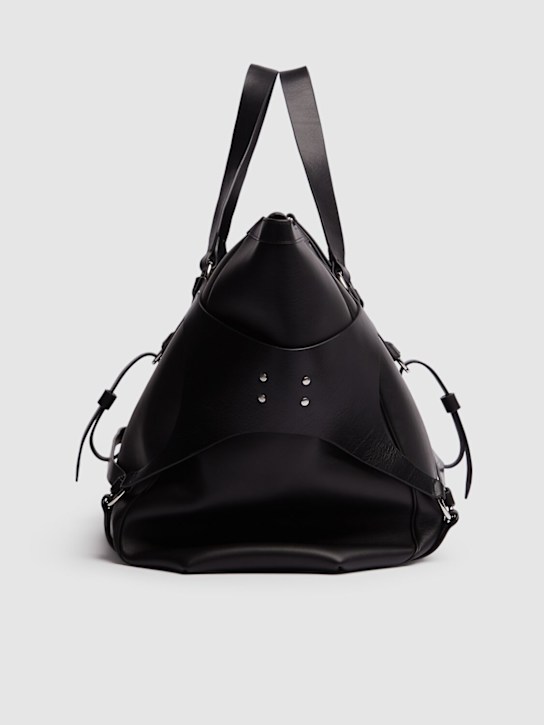 Dsquared2: Leather tote bag - Black - men_4 | Luisa Via Roma