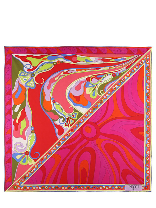 Pucci: Silk twill scarf - women_0 | Luisa Via Roma