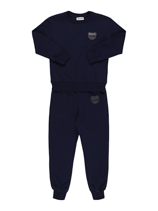 Moschino: Cotton sweatshirt & sweatpants - kids-boys_0 | Luisa Via Roma