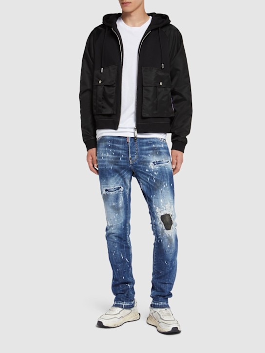 Dsquared2: Relax fit sweatshirt hoodie - men_1 | Luisa Via Roma