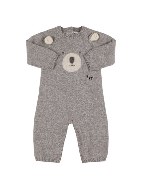 Il Gufo: Wool knit romper - kids-boys_0 | Luisa Via Roma