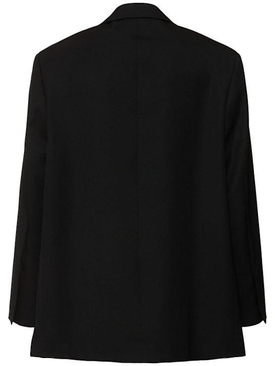 Jil Sander: Blazer monopetto in gabardina di lana - men_4 | Luisa Via Roma