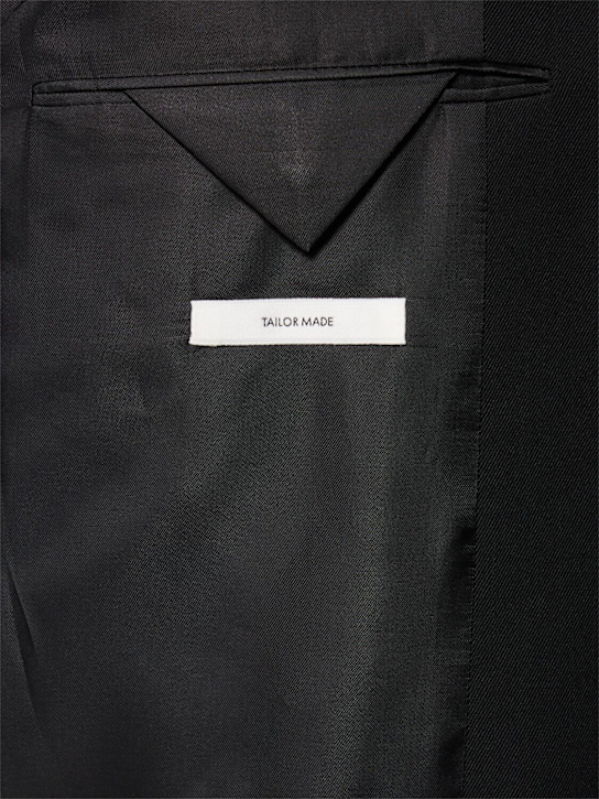 Jil Sander: Blazer monopetto in gabardina di lana - men_5 | Luisa Via Roma