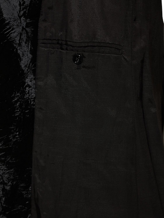 Ann Demeulemeester: Cappotto doppiopetto Siri in velluto - women_5 | Luisa Via Roma