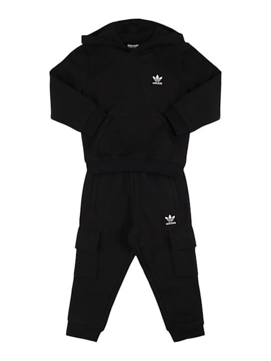 adidas Originals: コットンブレンドフーディー＆スウェットパンツ - kids-boys_0 | Luisa Via Roma