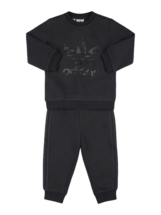 adidas Originals: Cotton blend sweatshirt & sweatpants - kids-boys_0 | Luisa Via Roma