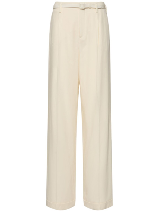 Ralph Lauren Collection: Acklie wool gabardine straight pants - women_0 | Luisa Via Roma