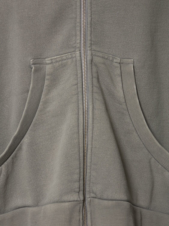 Entire Studios: Eternal cotton full-zip hoodie - Grey - men_1 | Luisa Via Roma