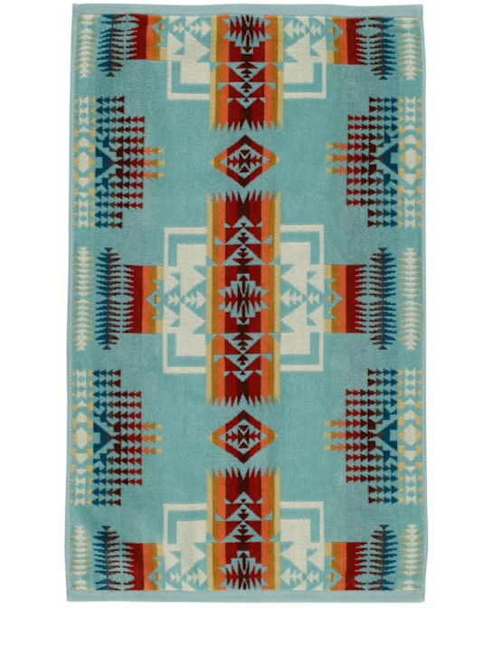 Pendleton Woolen Mills: Jacquard hand towel - Blue - ecraft_0 | Luisa Via Roma